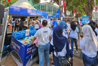 BRI BO Diponegoro Gencarkan Sosialisasi BRImo di Acara CFD
