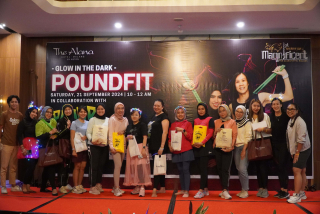 The Alana Hotel Malang Gandeng Pound Arema Gelar Pound Fit Glow in The Dark