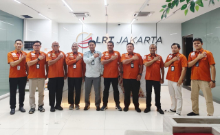 Tim Ditpamobvit Korpsabhara Baharkam Polri Pastikan Sistem Keamanan PT LRT Jakarta Sesuai SOP