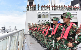 Kodiklatal Cetak Prajurit Handal TNI AL Melalui Lattek Pelayaran Gabungan WJY 23