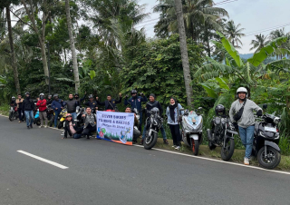 BRI Bikers Community: Touring & Baksos di Siridomo, Tebar Kebahagiaan di Pasuruan