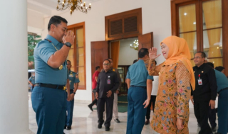 Gubernur Khofifah Bersama Komandan Lantamal V Sinergi Sukseskan Program Kedaulatan Pangan di Jatim
