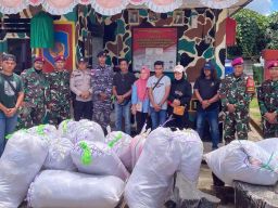 Satgasmar Pam Ambalat XXX Gagalkan Penyelundupan Ballpress Ilegal dari Malaysia di Perbatasan Nunukan