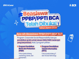 Kesempatan Terakhir! Raih Beasiswa PPBP dan PPTI BCA untuk Pendidikan Gratis