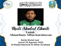 Pemprov Jatim Gelar Salat Ghaib untuk Almarhum Affan Kurniawan di Masjid Al Akbar Surabaya