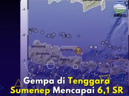 BREAKING NEWS: Kabupaten Sumenep Diguncang Gempa Berkekuatan Magnitudo 6,1 SR