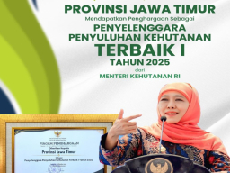 Pemprov Jatim Raih Penghargaan Tertinggi Nasional Bidang Penyuluhan Kehutanan