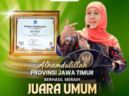 Jatim Juara Umum FLS3N 2025, Gubernur Khofifah: Bukti Pelajar Jatim Kreatif Inovatif dan Tangguh