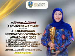 Pemprov Jatim Raih Tiga Penghargaan Bergengsi dalam Ajang Innovative Government Award 2025