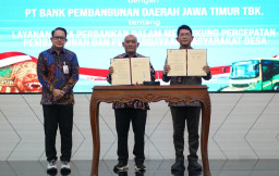 Perkuat Ekonomi Desa, Bank Jatim dan Kemendes PDT RI Tandatangani Perjanjian Kerja Sama 