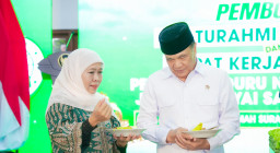 Gubernur Khofifah Hadiri Rakernas Pergunu dan JKSN Bersama Menko Polkam