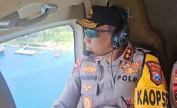 Momen Kapolda Jatim Patroli Udara Cek Arus Balik Lebaran Berjalan Aman-Lancar