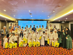 Berbagi Bahagia, Hotel Aria Centra Gelar Buka Bersama Anak Panti Asuhan Yayasan Hafidz Qur’an Nusantara
