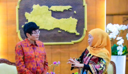 Gubernur Khofifah Terima Dubes RI untuk Australia dan Pelaku Bisnis Australia di Gedung Negara Grahadi