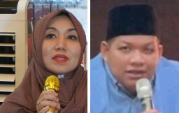 Ning Lia dan Kaji Rizza Kompak Dukung Pilkades E-Voting di Sidoarjo