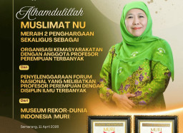 Muslimat NU Pecahkan Dua Rekor MURI Sekaligus