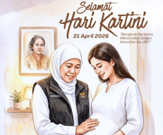 Peringati Hari Kartini 2026, Gubernur Khofifah Ajak Bergerak Bersama Turunkan Angka Kematian Ibu