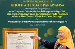 Melalui Program Wisata Alam Gosari, Pemprov Jatim Meraih Penghargaan Kementerian Desa
