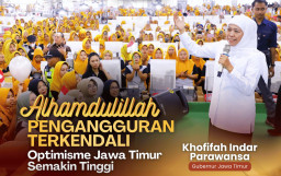 Tingkat Pengangguran Terbuka Jatim Per Februari 2026 Turun Jadi 3,55 Persen, Gubernur Khofifah: Bukti Ekonomi Tumbuh