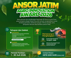 Ansor Jatim Gelar Agro Innovation Award 2026, Apresiasi untuk Kader Kepala Desa