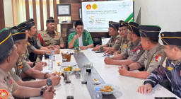 Musaffa' Safril Ketua Ansor Jatim Kerahkan 20.000 Banser untuk Pengamanan Muktamar ke-35 NU di Tambakberas