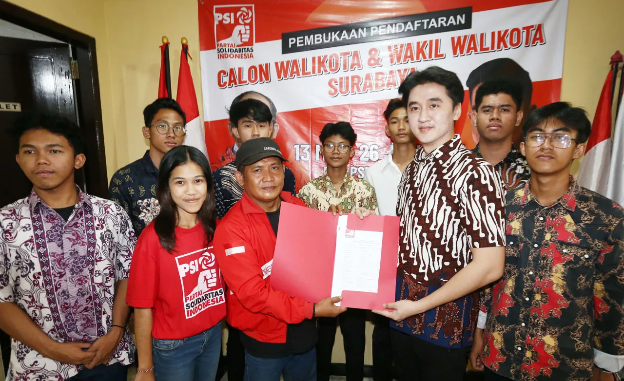 Resmi Daftar Bacawawali di PSI Surabaya, Bro Richard Bakal Konsolidasi dengan Partai Lain