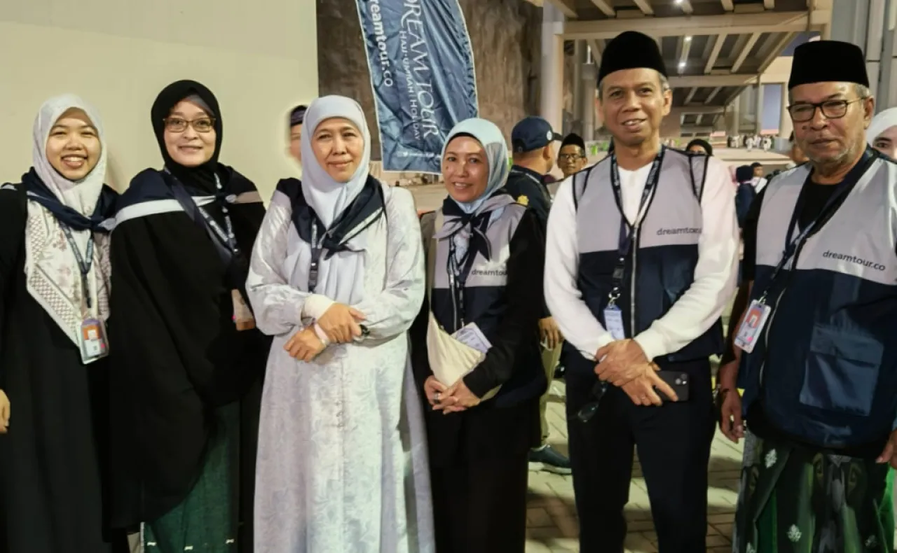 Khofifah Imbau Jemaah Haji Patuhi Imbauan di Aplikasi Kemenag RI dan Nusuk