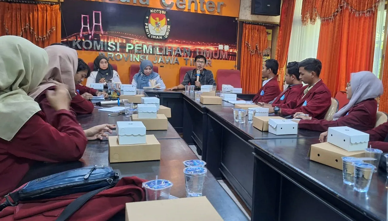 BEM UNIPRA Audiensi dengan KPU Jatim, Komitmen Ikut Sosialisasikan Pilkada Serentak 2024