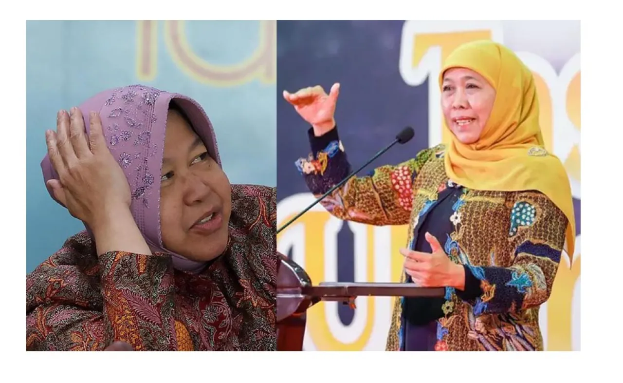 Khofifah vs Risma, Siapa yang Unggul di Pilgub Jatim?