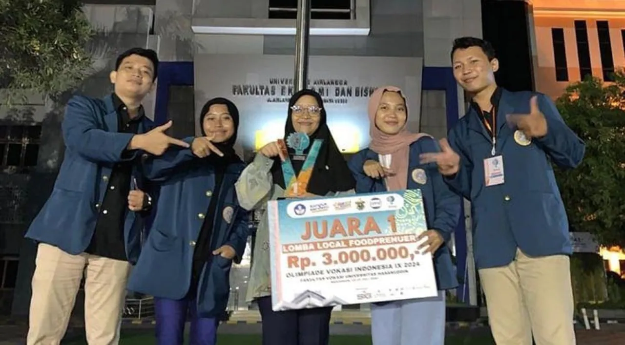 Mahasiswa UNAIR Raih Juara 1 di Olimpiade Vokasi Indonesia
