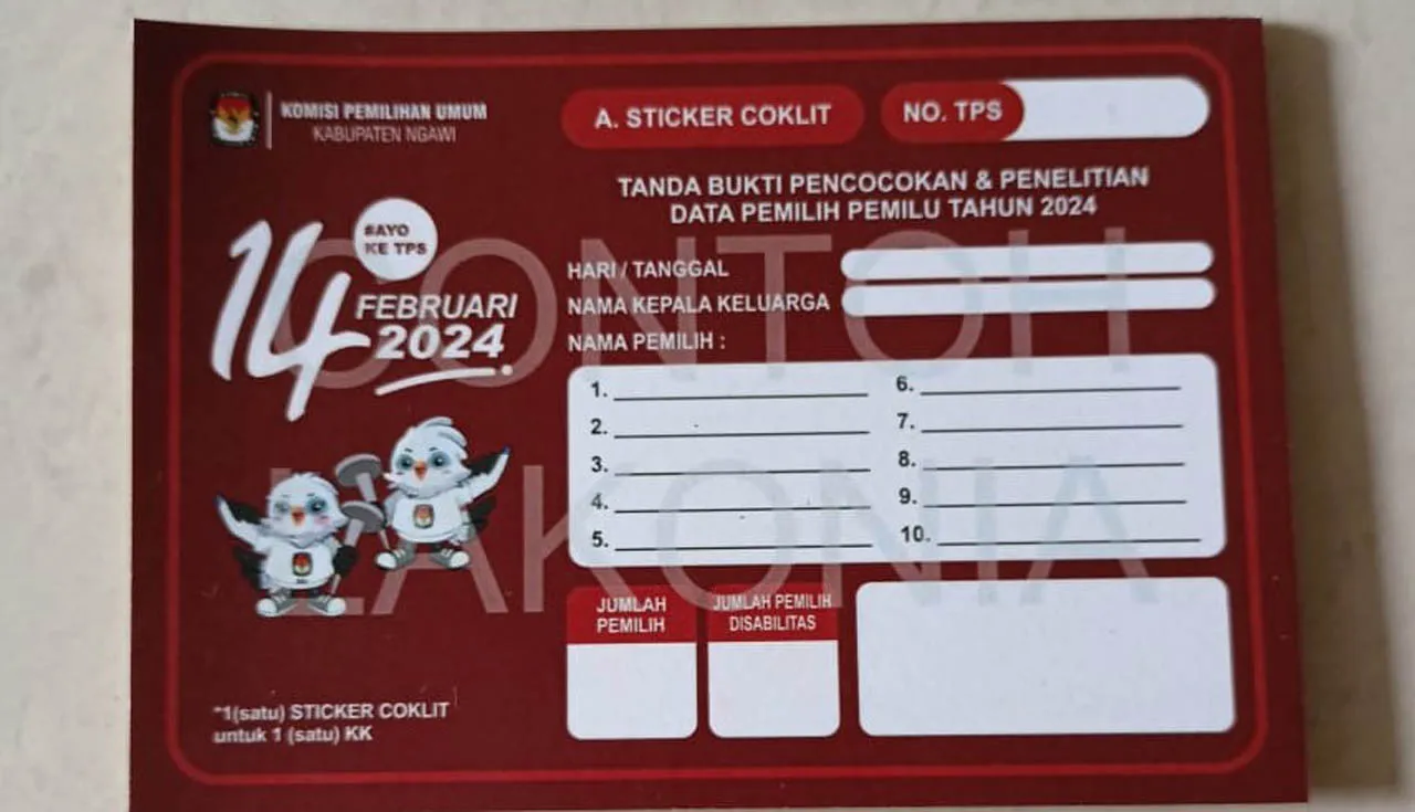 Waduh, KPU Sumenep Kekurangan Ribuan Stiker Tanda Coklit