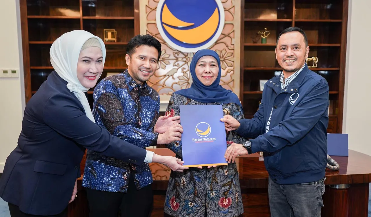 Giliran NasDem Merapat Beri Dukungan Khofifah-Emil