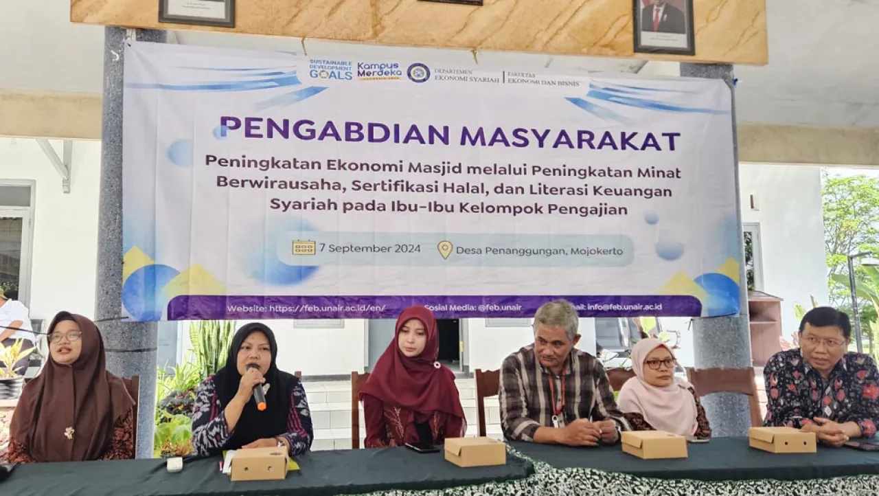 Pengabdian Masyarakat Departemen Ekonomi Syariah Unair Ajak Fatayat dan Muslimat NU Mandiri Ekonomi