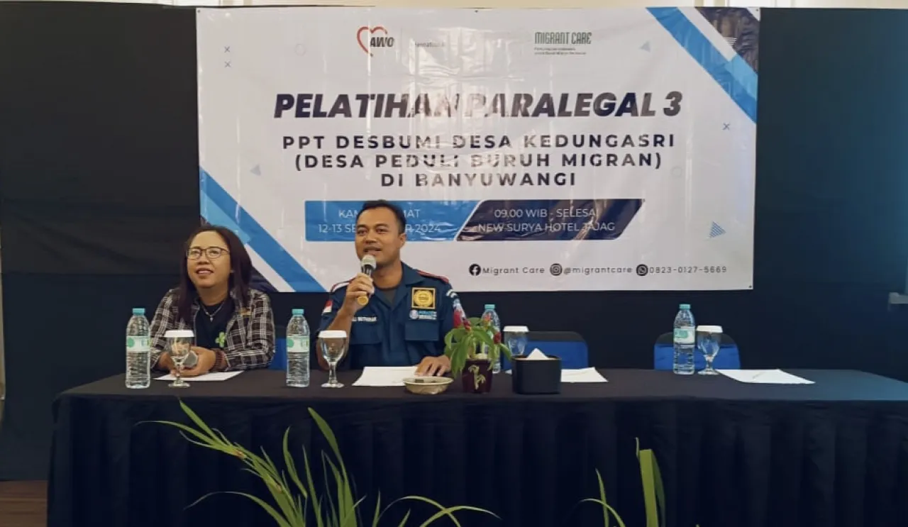 PBH Peradi Banyuwangi Gelar Pelatihan Dasar Paralegal Untuk Pekerja Migran