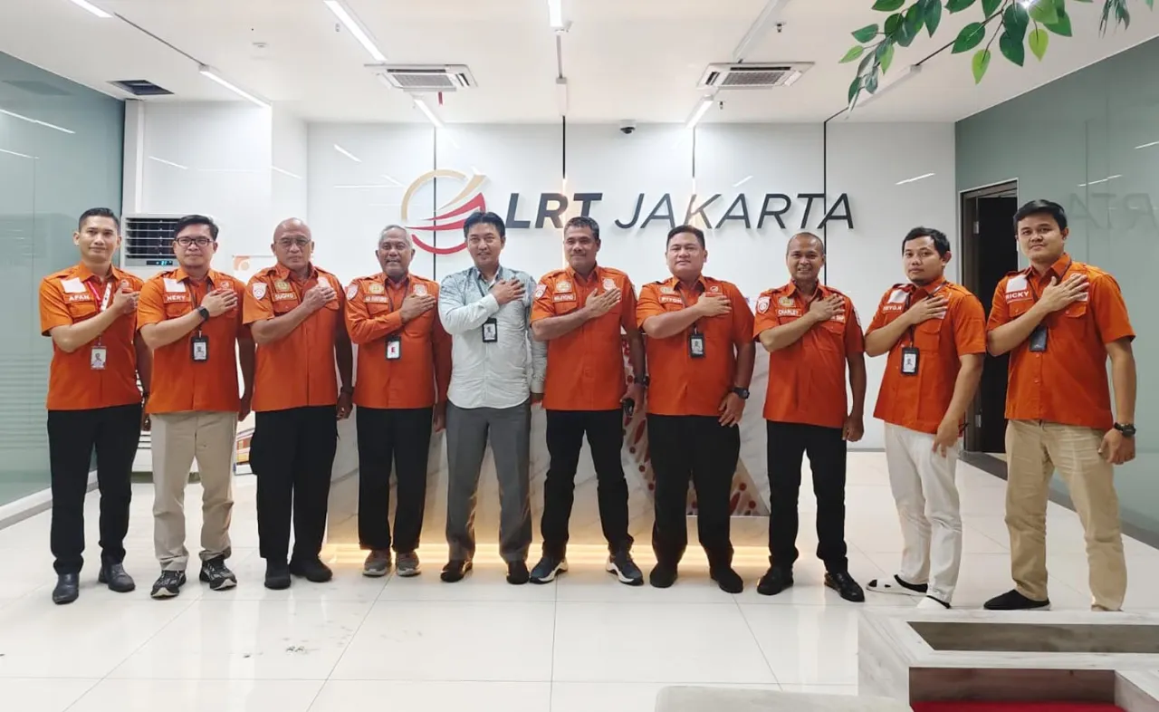 Tim Ditpamobvit Korpsabhara Baharkam Polri Pastikan Sistem Keamanan PT LRT Jakarta Sesuai SOP