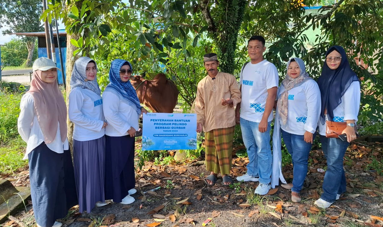 Penyerahan hewan kurban di TPK Bagendang Bumiharjo. AyoFoto/Pelindo