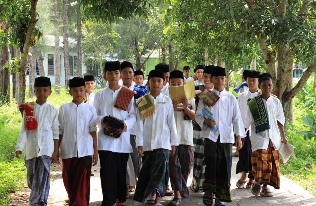 Pada satu dekade terakhir ini keberpihakan pemerintah terhadap pendidikan pesantren semakin terlihat nyata. AyoFoto/Dunia Santri