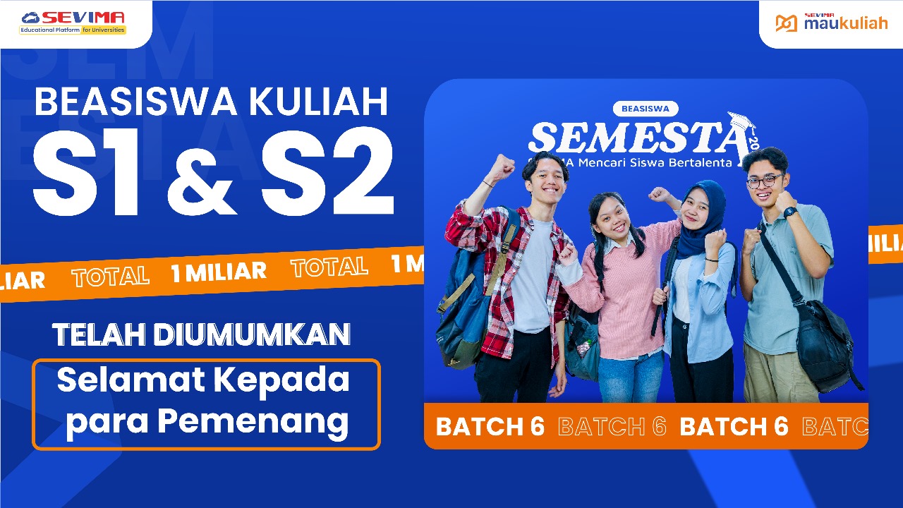 Berbagai perguruan tinggi negeri dan swasta menjadi mitra Beasiswa SEMESTA dari SEVIMA pada tahun ini. Foto/SEVIMA