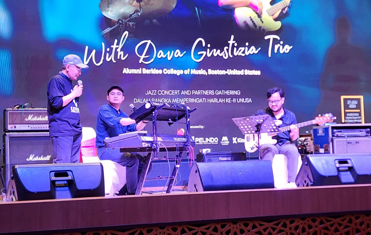 Puncak Harlah Unusa Ke-11, Dava Giustizia Trio Hadirkan Musik Jazz Berkelas Internasional