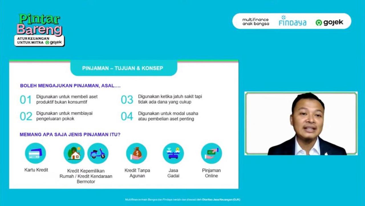 Gojek dan GoTo Financial menggelar edukasi finansial pada Juni 2024 sebagai bekal mitra driver untuk memanfaatkan ragam produk finansial dalam Program Gojek Swadaya. Foto/Gojek