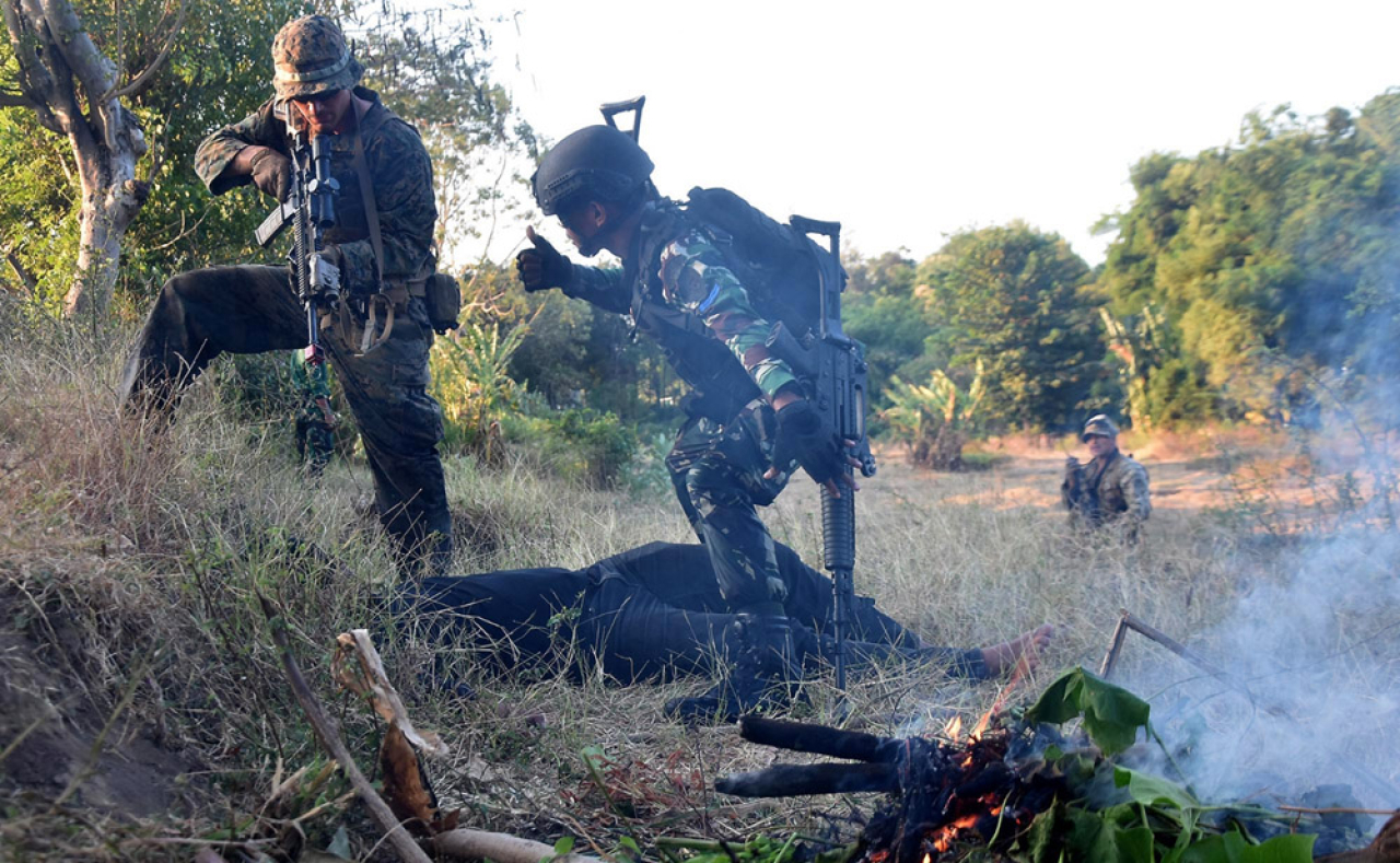 Marinir Indonesia dan USMC Perdalam Materi GMUK, Serangan dan Penyergapan