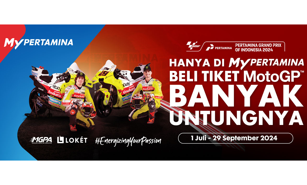 Memeriahkan event MotoGP tahun ini, Pertamina berikan banyak promo menarik. Foto/Pertamina