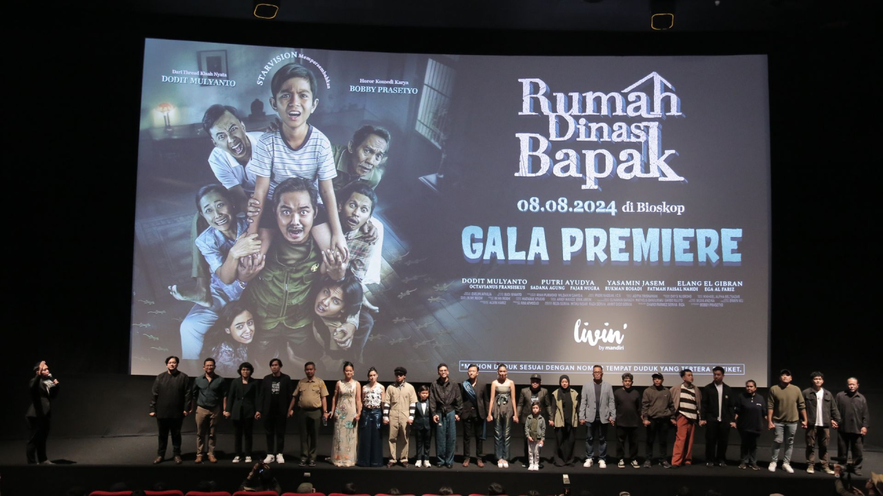 Acara gala premier film horor komedi Rumah dinas Bapak. Foto/AyoJatim