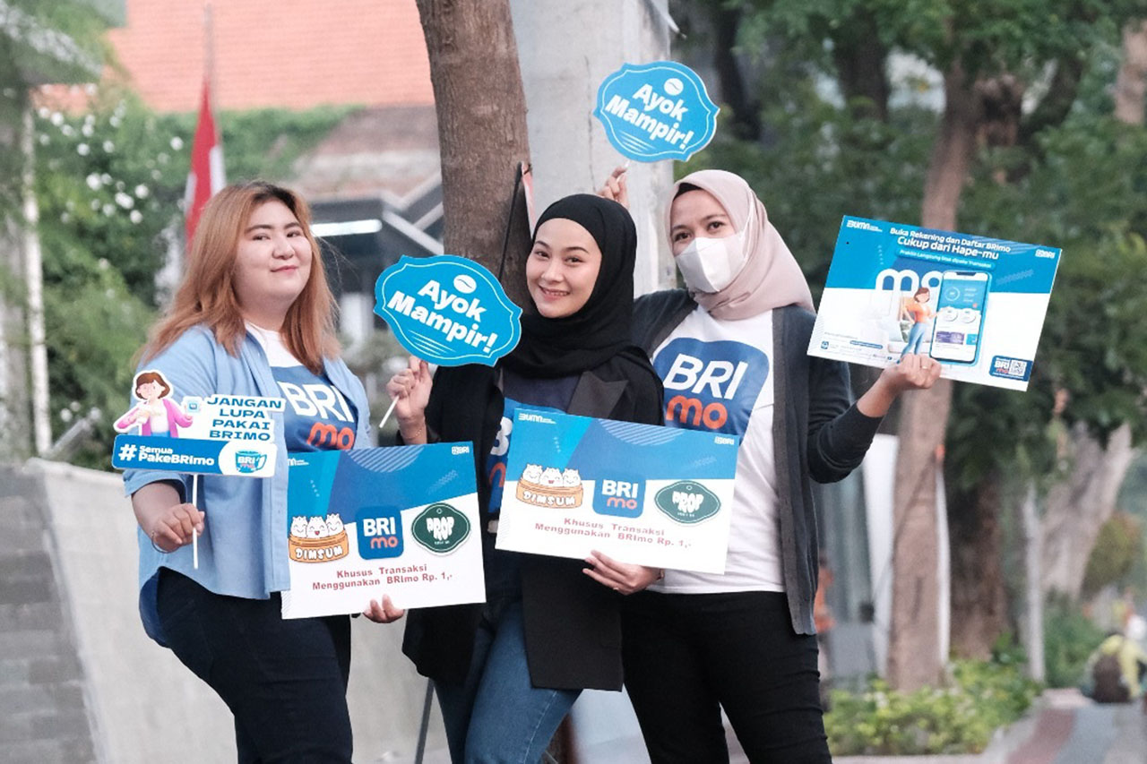 Tunjungan Loop ini untuk untuk mengenalkan produk BRI dan memasarkan QRIS BRI. Foto/AyoJatim