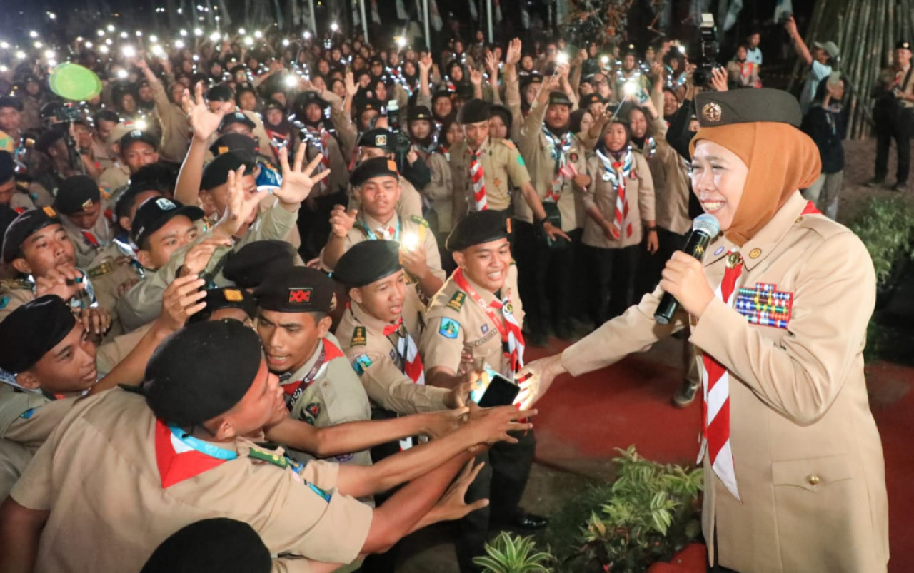 Hari Sumpah Pemuda, Cagub Khofifah Serukan Pemuda Berperan Aktif Jaga Kualitas Demokrasi