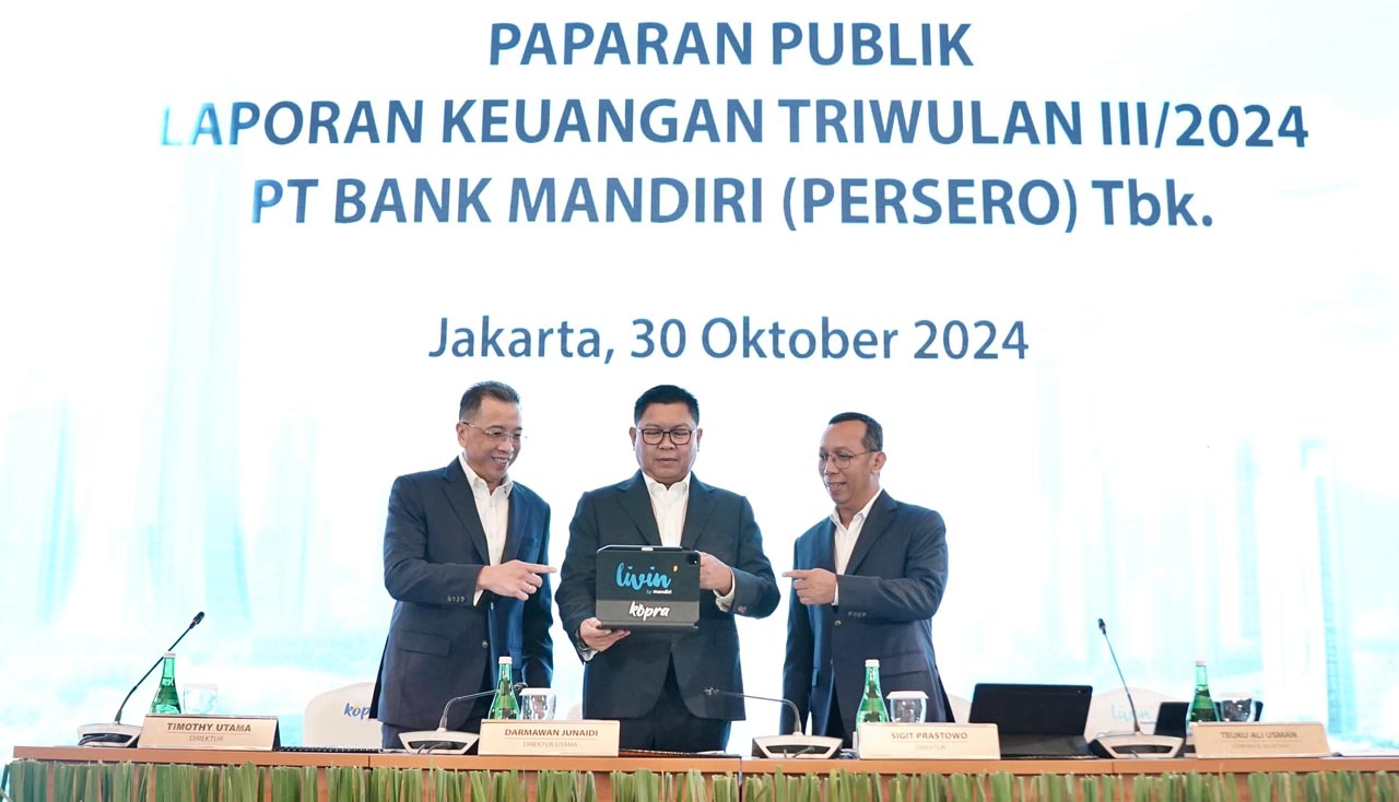 Laba Bersih Bank Mandiri Meroket, Kredit Tumbuh Pesat di Kuartal III 2024