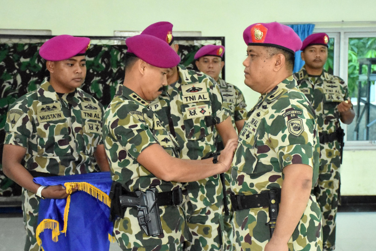Kolonel Marinir Rana Karyana Pimpin Serah Terima Jabatan Wadanmenart 2 Marinir