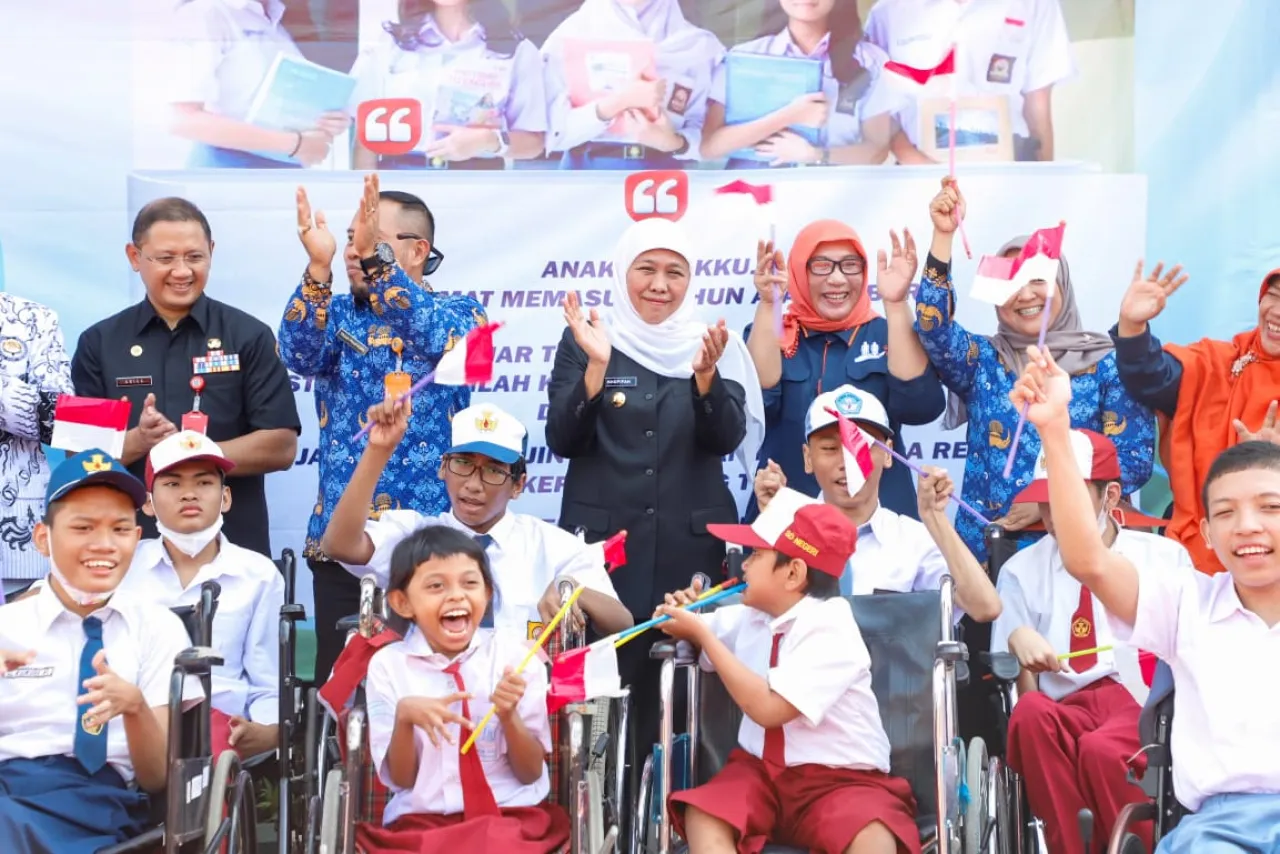 Khofifah : Pendidikan Harus Dapat Diakses oleh Semua Kalangan, Termasuk Penyandang disabilitas