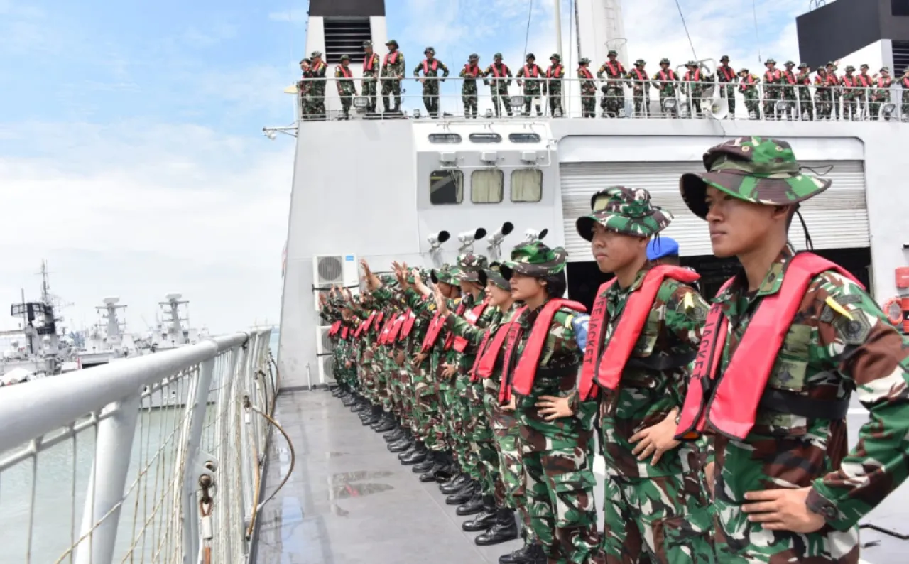 Kodiklatal Cetak Prajurit Handal TNI AL Melalui Lattek Pelayaran Gabungan WJY 23