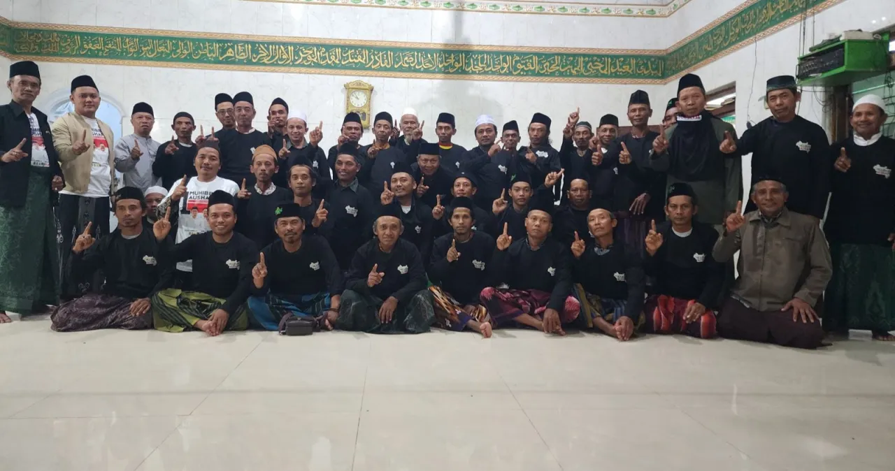 Puluhan Koordinator Relawan Nganjuk Digdaya Gelar Doa Bersama Serentak